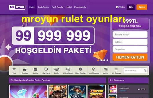 mroyun rulet oyunları